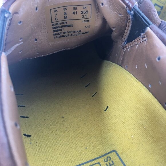 Clarks Unstructured Leather Slip On Comfort Brown Loafers Casual Shoe Size 8M - Picture 7 of 10